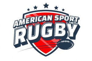 American rugby club emblem logo customized text effect editable