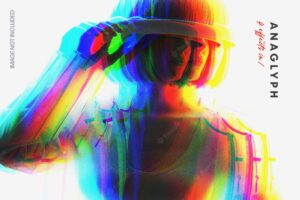 Anaglyph distortion photo effect