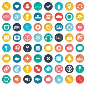 App icon set for websites and mobiles
