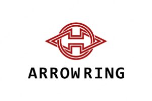 Arrow ring symbol logo design