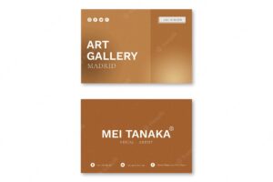 Arts and crafts business card template design