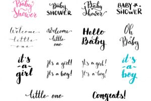 Baby handwritten lettering