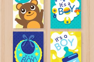 Baby shower card collection