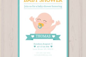 Baby shower design for boy