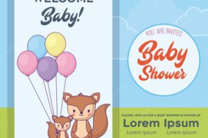 Baby shower  invitation card