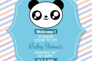 Baby shower invitation design