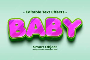 Baby-text-style-effect