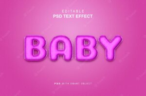 Baby text style