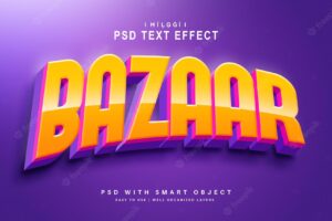 Bazaar text effect