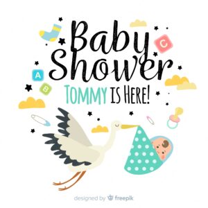Beautiful baby shower background