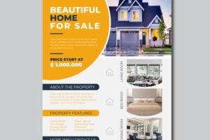 Beautiful home real estate flyer