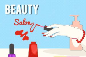 Beauty salon illustration