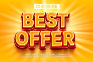 Best offer text style effect