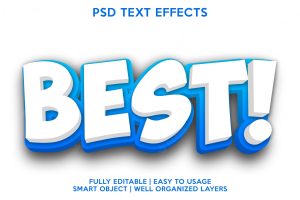 Best text effect template