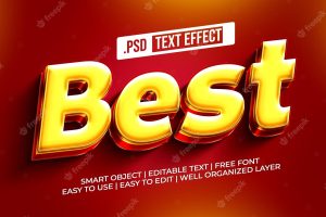 Best text style effect