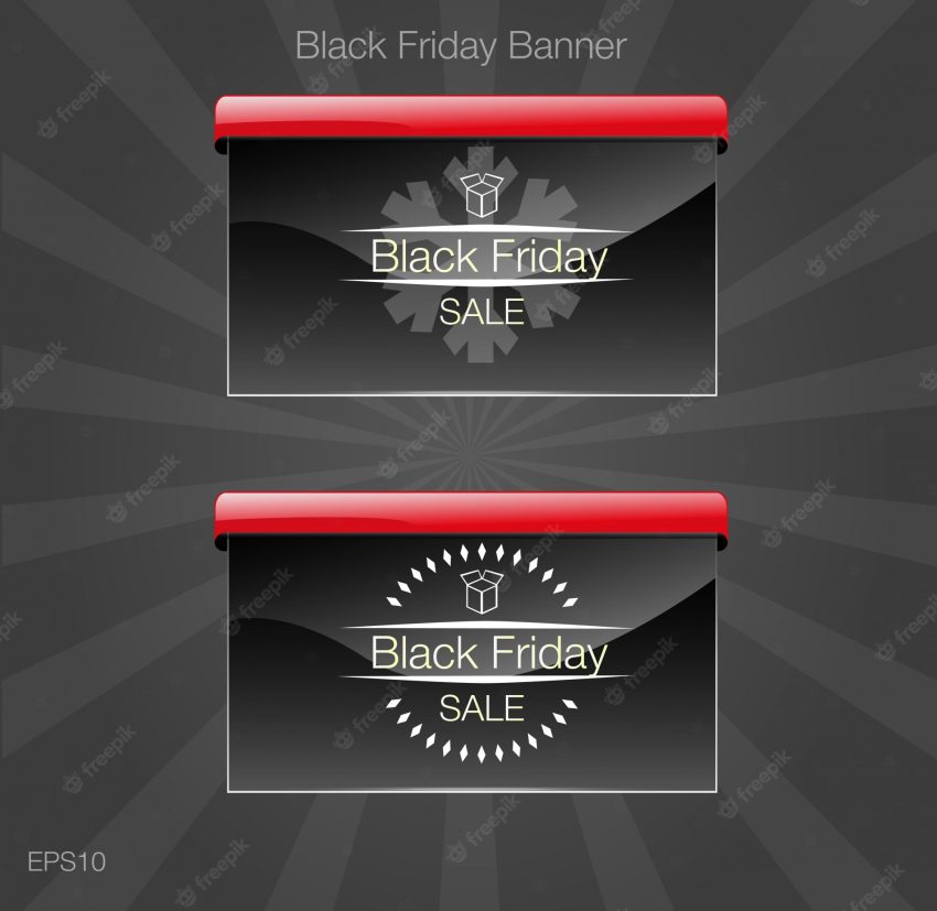Black friday sale. banner black style card.