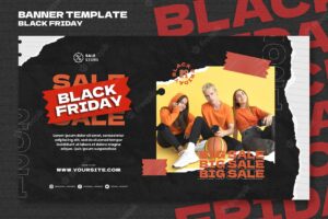 Black friday sale banner template