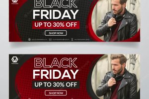Black friday sale banner template