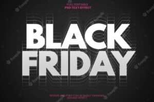 Black friday text effect