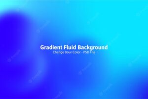 Blue gradient fluid background