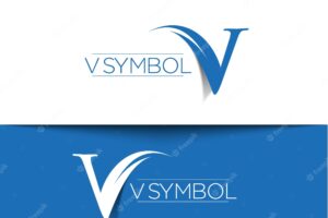 Branding identity corporate vector logo letter v design
