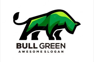 Bull mascot illustration logo