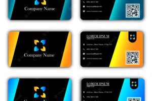 Business card design with premium quality