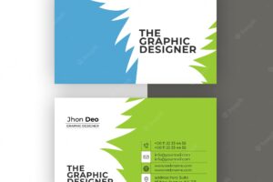 Business card set creative and clean business card template