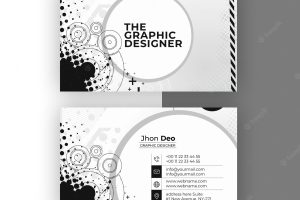 Business card set creative and clean business card template