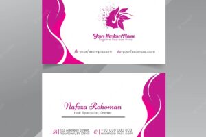 Business card for spa salon