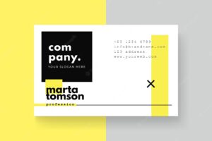 Business card template concept