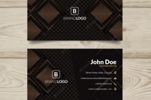 Business card template in elegant design