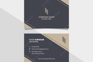 Business card template elegant style