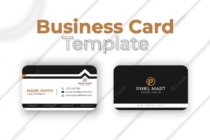 Business card template layout design