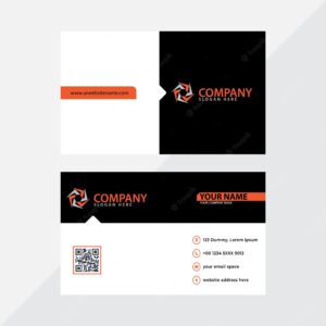 Business card template premium vector