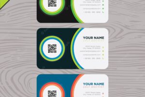 Business card with circles