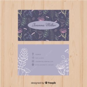 Business card with nature or eco design