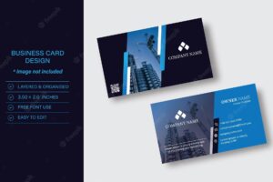 Business card with photo or image
