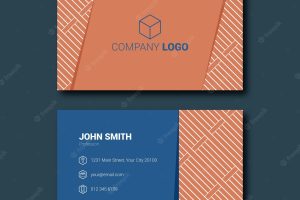 Business card with professional style