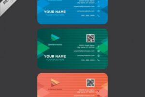 Business cards template design