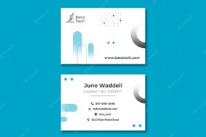 Business concept business card template