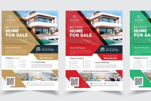 Business promotional and brochure cover page template real estate agency flyer template