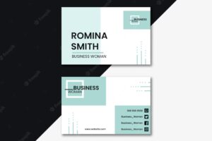 Business woman concept for business card