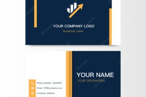 Bussiness card for company simple vector illustration