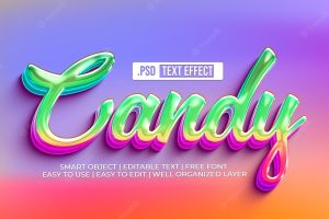 Candy text style effect