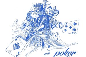 Casino games poker banner beauty with beast beast prince and girl