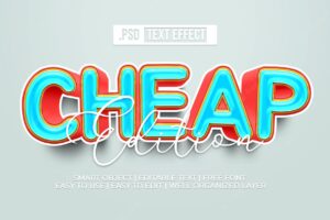 Cheap text style effect