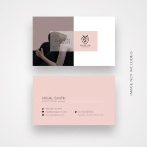 Clean business card design