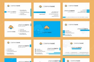 Cloud protected  busienss card template. editable creative logo and visiting card