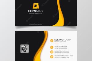 Colorful business card template